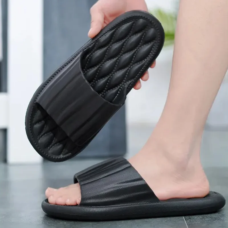 2023 Summer New Thick-soled Non-slip Men's Shoes Fashion All-match Casual Slippers Indoor and Outdoor Comfortable Soft Slippers