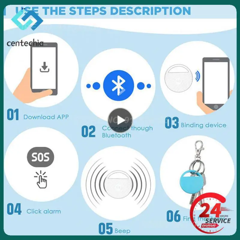 Mini Dispositivo Di Localizzazione Rotondo Portatile Tag Cat Dog Pet Tracking Locator Gps Tracking Per Bambino 4.0 Smart Tracker