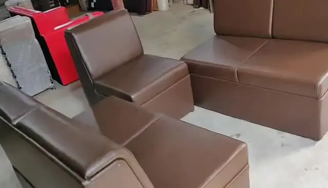 Artificial Leather Sofas 5 Seats - For Home/ Office Sofas For Home and Office Use .• Best quality particle Board imported from Malaysia