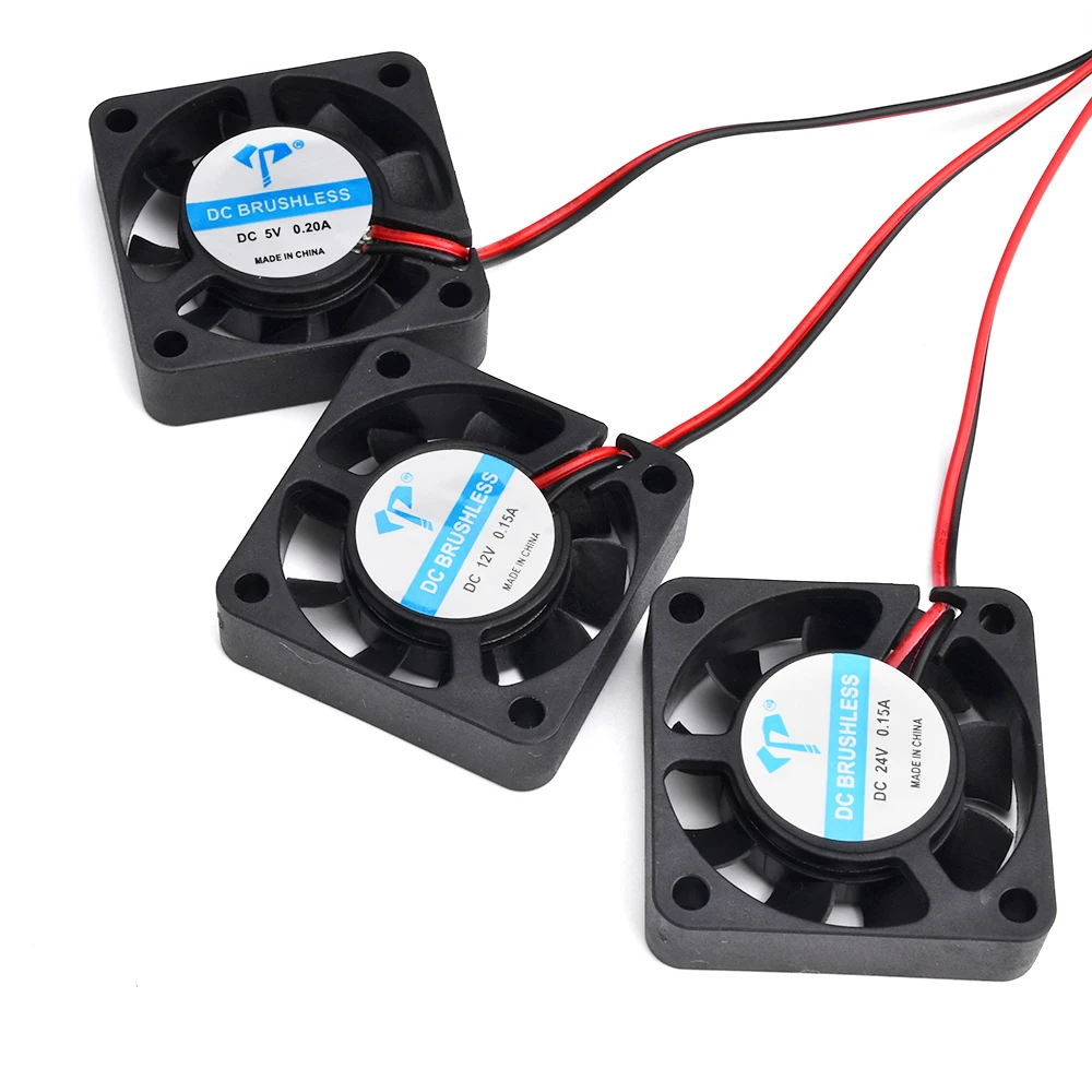 

4010 5V&12V&24V Cooling Turbo Fan Brushless 3D Printer Parts 2Pin for Extruder DC Cooler Blower Plastic Fans Envio Gratis