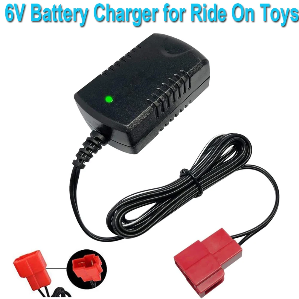 6V Kids Ride On Car Charger, 7Volt 1000MA Battery Charger for BMX X6 Kid TRAX GMC Dinsney Wal-Mart Moto ATV Quad Ride-On Toys