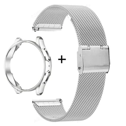 Enhanced Protective Stainless Steel Band with Screen Protector - Galaxy Watch 5 44mm (Silver - S)