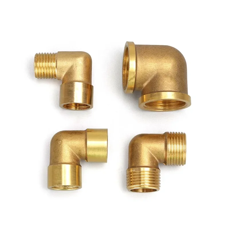

1/8" 1/4" 3/8" 1/2" 3/4" BSP Male Female Thread 90 Degree Elbow Brass Pipe Fitting Adapter Coupler Connector For Water Fuel Gas