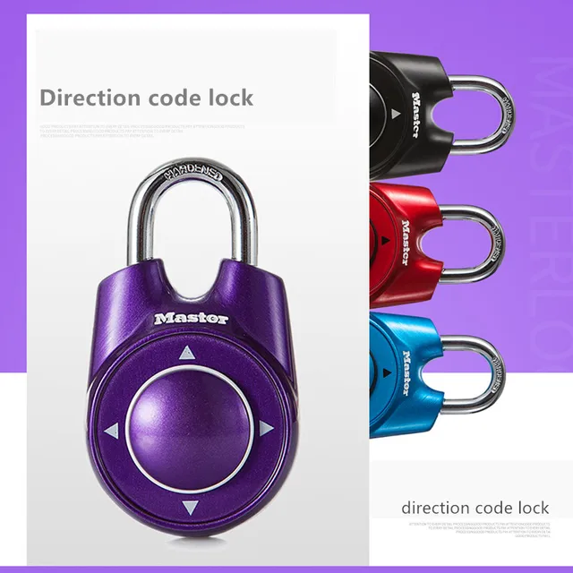 Master Lock Padlock Portable Gym School Fitness Club Combination Code Directional Padlock Locker Lock 3