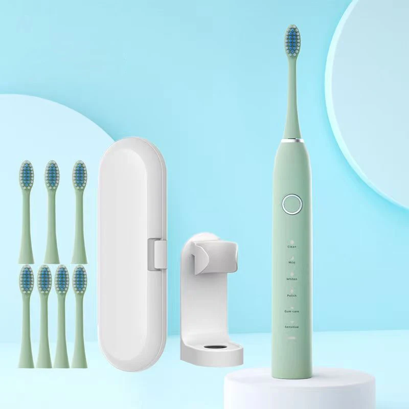 Smart Electric Sonic Toothbrush USB Rechargeable Ultrasonic Tooth Brush Waterproof for Adults 4/6/8 Replacement Head Storage Box newest super sonic for adults kids smart timer rechargeable whitening toothbrush ipx7 with 3 brush head electric toothbrushes