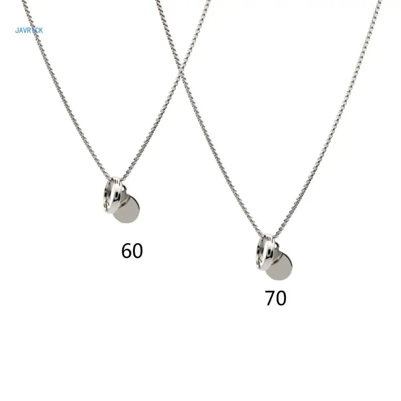 

Cold Ring Necklace Unique Ring Pendant Choker Stainless Steel Material Neck Jewelry for Party Event and Gatherings