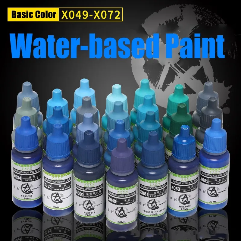 SUNIN 7 X049 X072 20ml Water based Acrylic Paint Basic Color 3 Pigment