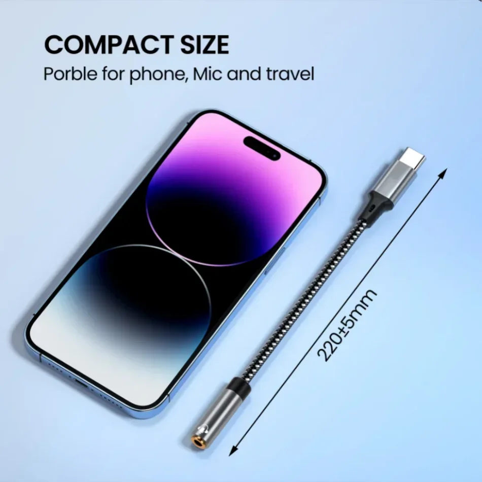 Type-c 3.5 Jack Audio Cable Usb Type C To 3.5mm Aux Adapter for Macbook Air Huawei Xiaomi Samsung Galaxy