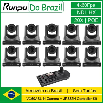 Telecamera PTZ NDI POE 4k60fps Telecamera per streaming live con zoom 20X e controller per telecamera PTZ NDI da 1 pz per videoconferenze 1-10 pezzi