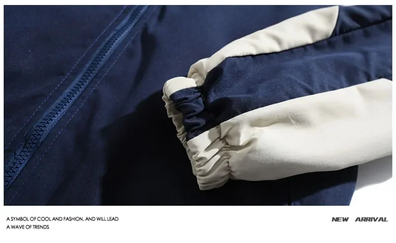 Hip-Hop Varsity Jacke für Herren High-Street Patchwork Farbblock Windbreaker Oberbekleidung Mäntel Frühling Herbst Dünne College-Jacken für Männer – Detail 6