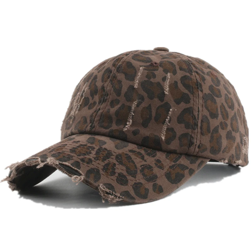 Hot Sale Y2K Fashion Leopard Print Women's Baseball Cap Summer Outdoor Sunscreen Hat Female Trendy Cap
