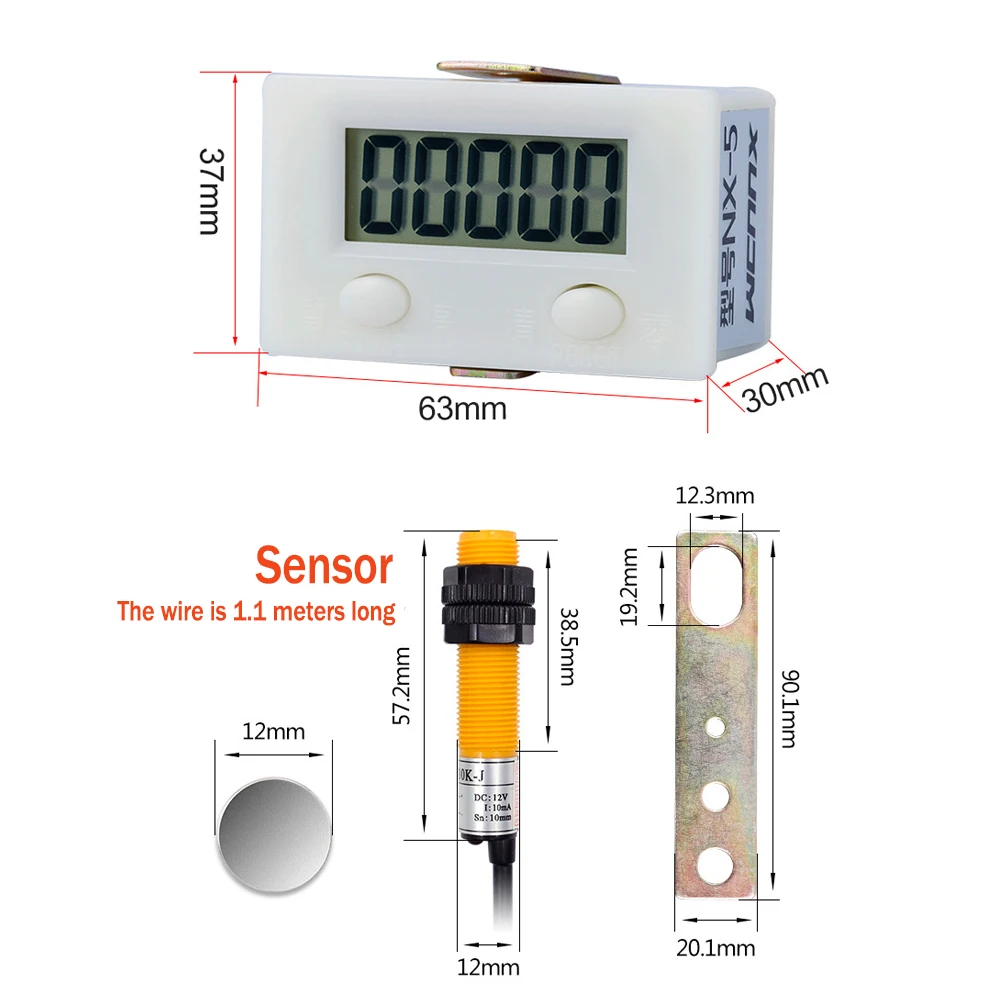 Advanced Electronic Digital Display Counter with Proximity Sensor for Industrial Applications