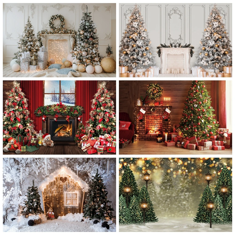 Fond Photo De Noël 200x300 Cm – Toile Vinyle Multicolore Pour Studio (Neuf)