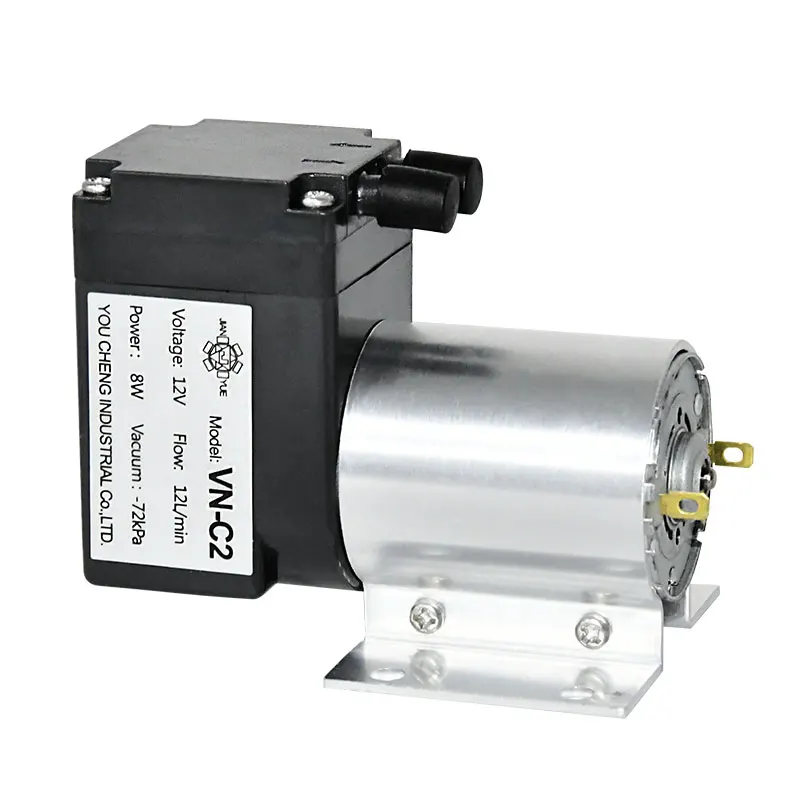 bomba de ar negativa pequena do diafragma da com motor escova 03