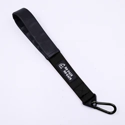 Leather Sleeve Arm Wrestling Training Strap - Dual Ring Grip for Enhanced Wrist, Forearm & Biceps Strength (Black)