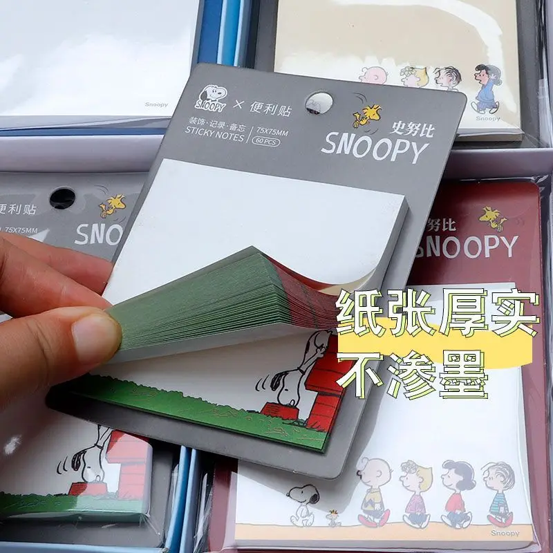 4pcs/lot Cute Snoopy Memo Pad Sticky Notes Label Notepad Post Kawaii Stationery Office School Supplies Kids Gift 3