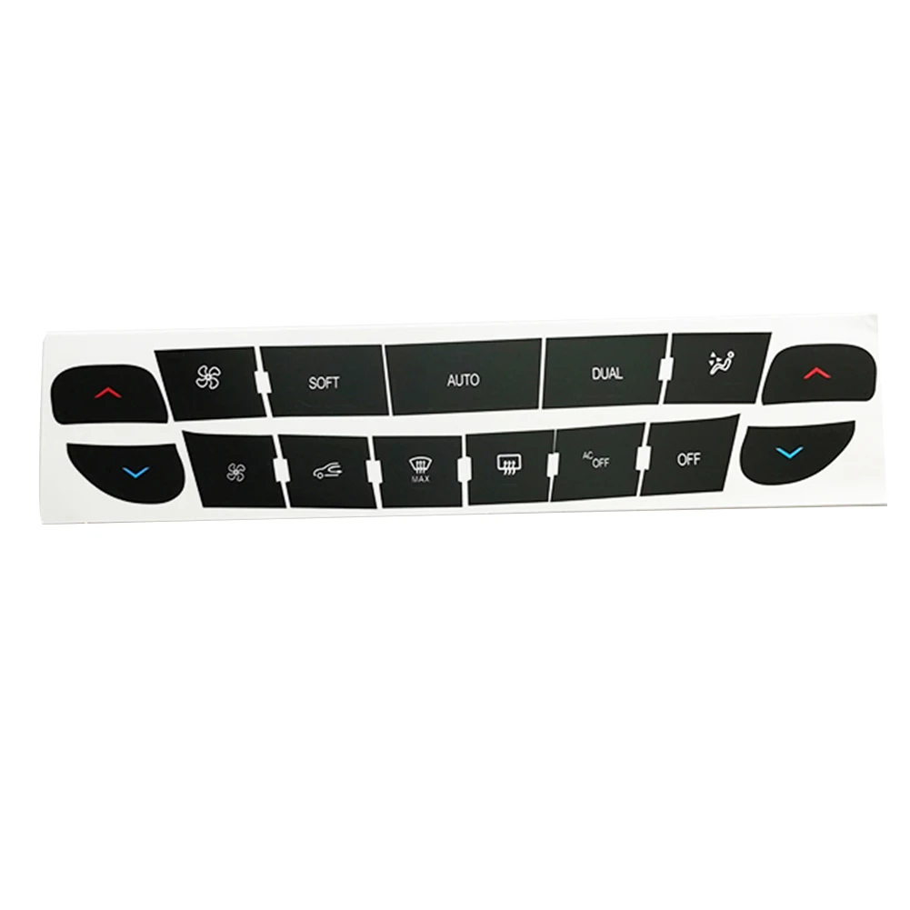 Car Button Repair Stickers Car Button Repair Decal Sticker Air Condition Climate Control Button Repair Sticker For Megane For Master Scenic III