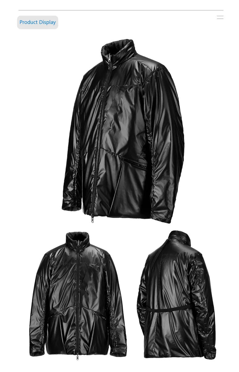 Reindee Lusion 22FW  3m thinsulate reversible jacket half height collar warm lightweight inner coat techwear gorpcore