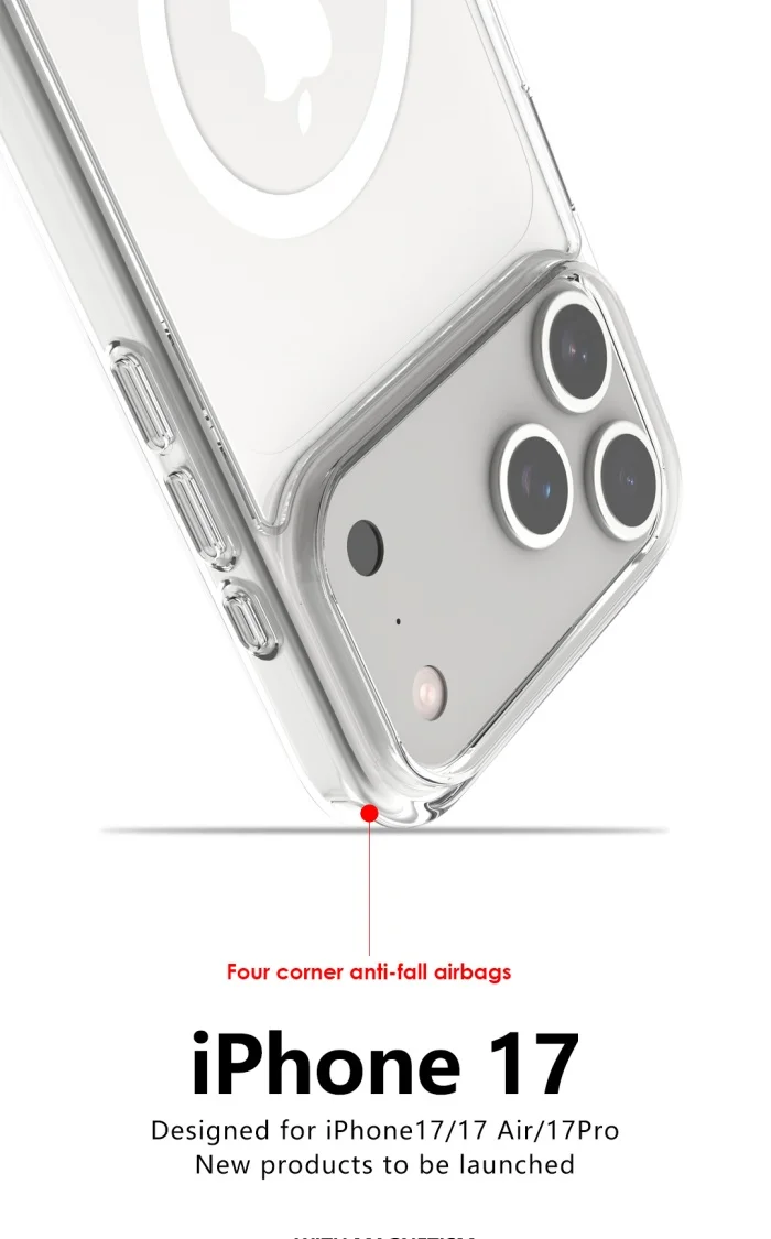 Coque Transparente Matte iPhone 17 Pro Air touch MagSafe - Accessoires téléphone & Objets connectés