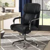 La-Z-Boy Sutherland Ergonomic Faux Leather Swivel Computer and Desk Chair, Black (CHR10048A) 4