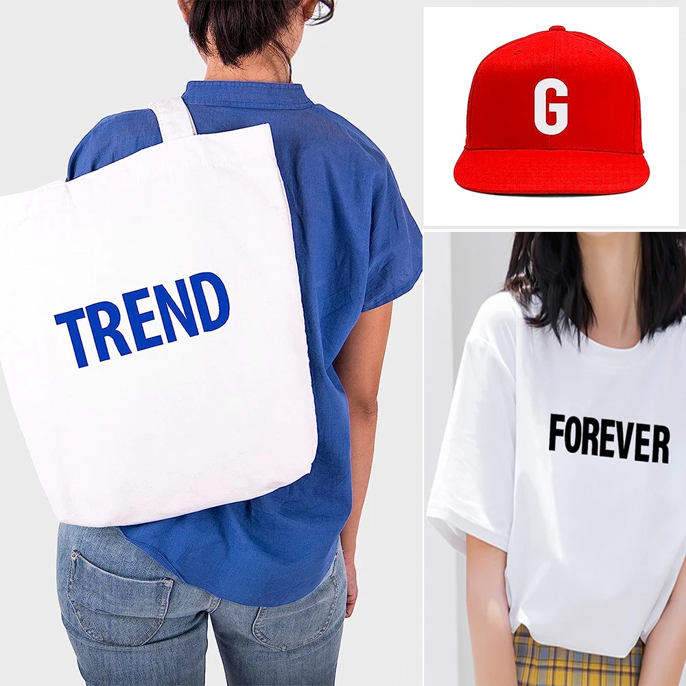 Heat Transfer Vinyl Self Adhesive 26 Letters cut Film DIY Handmade Iron-on HTV T-Shirt Textiles Bag Hats Crafts Home Supplies