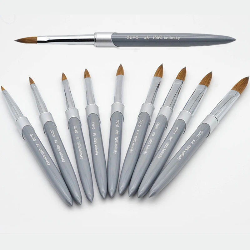 1pc 100 Kolinsky Sable Acrylic Nail Brush Powder UV Gel Nail Art Brush