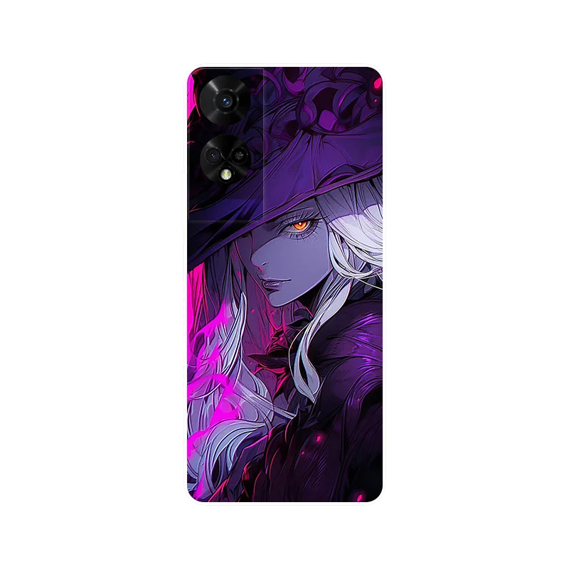 Floral Wolf Soft Silicone Shockproof Phone Cover