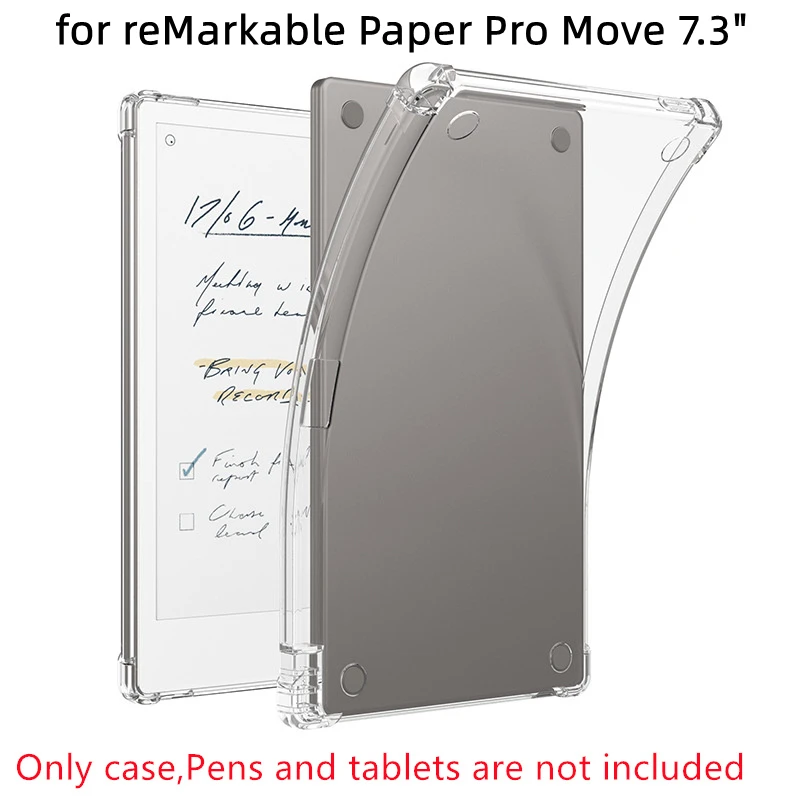 Transparent TPU Protective Case with Pen Slot - Soft Cover
