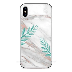 Cover per telefono con design in marmo floreale - Elegante e resistente protezione