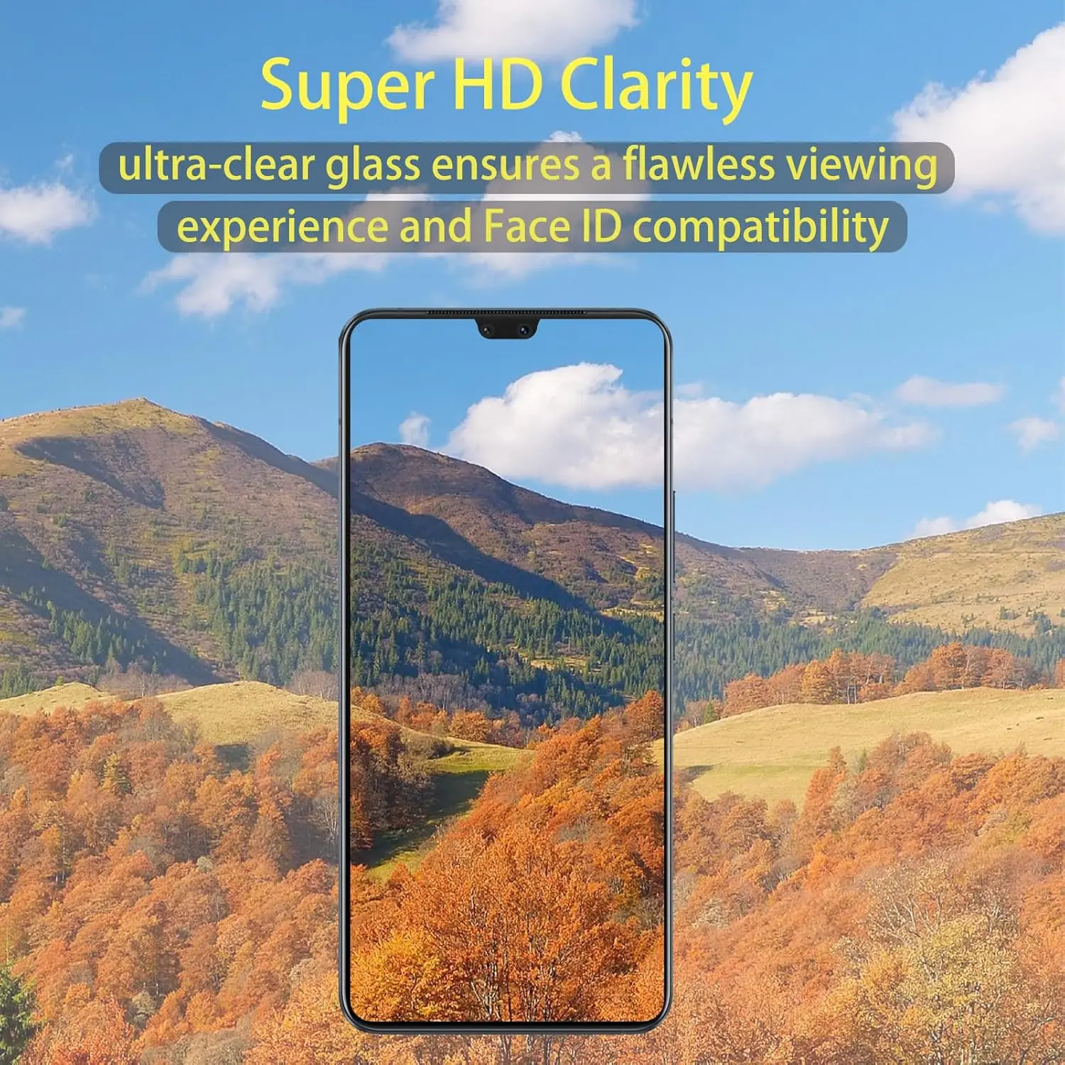 Premium HD Tempered Glass Screen Protector Film (2/4 Pack)