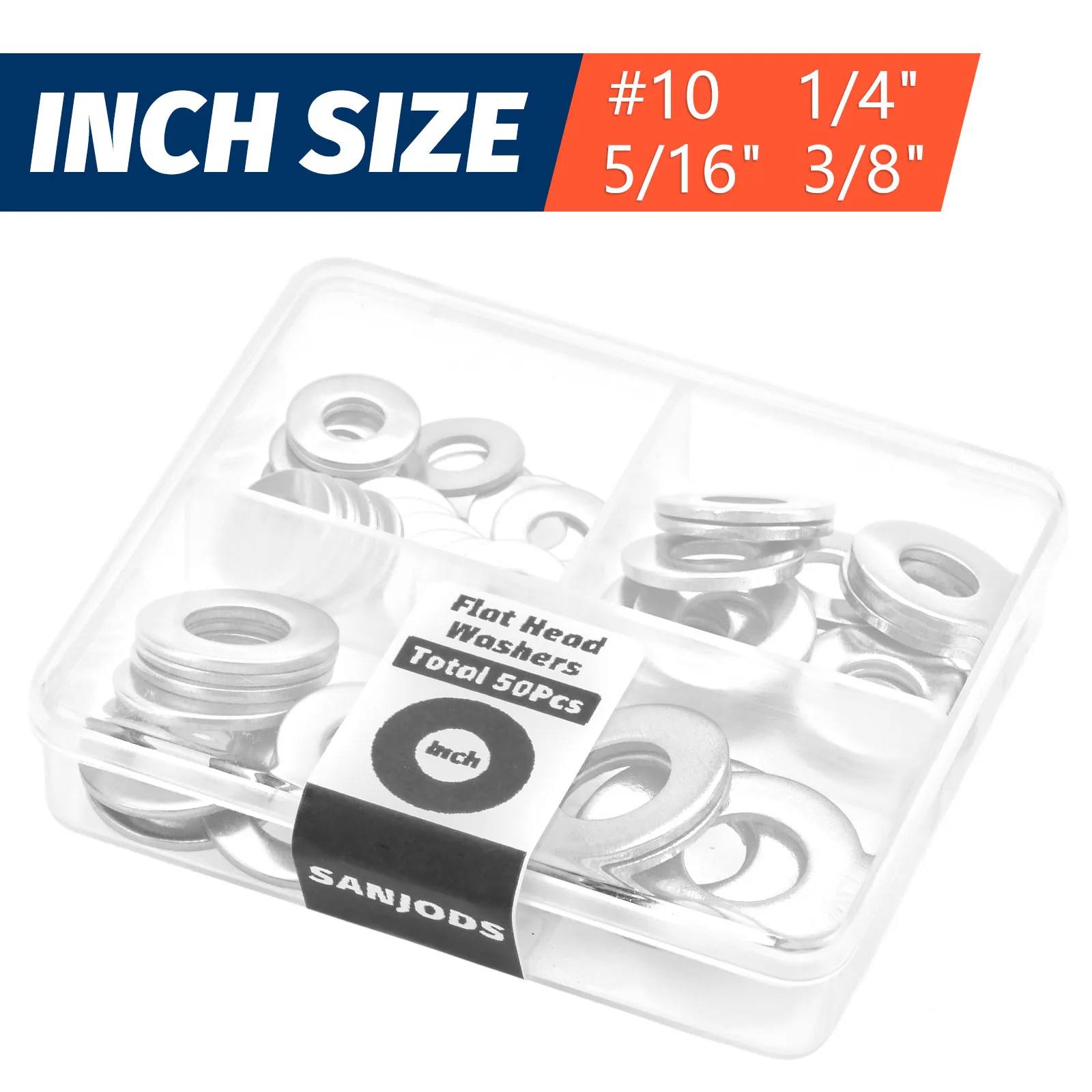 25 Rondelle Parafango In Acciaio Inox: Misura 5/16" X 1 - Foto 7