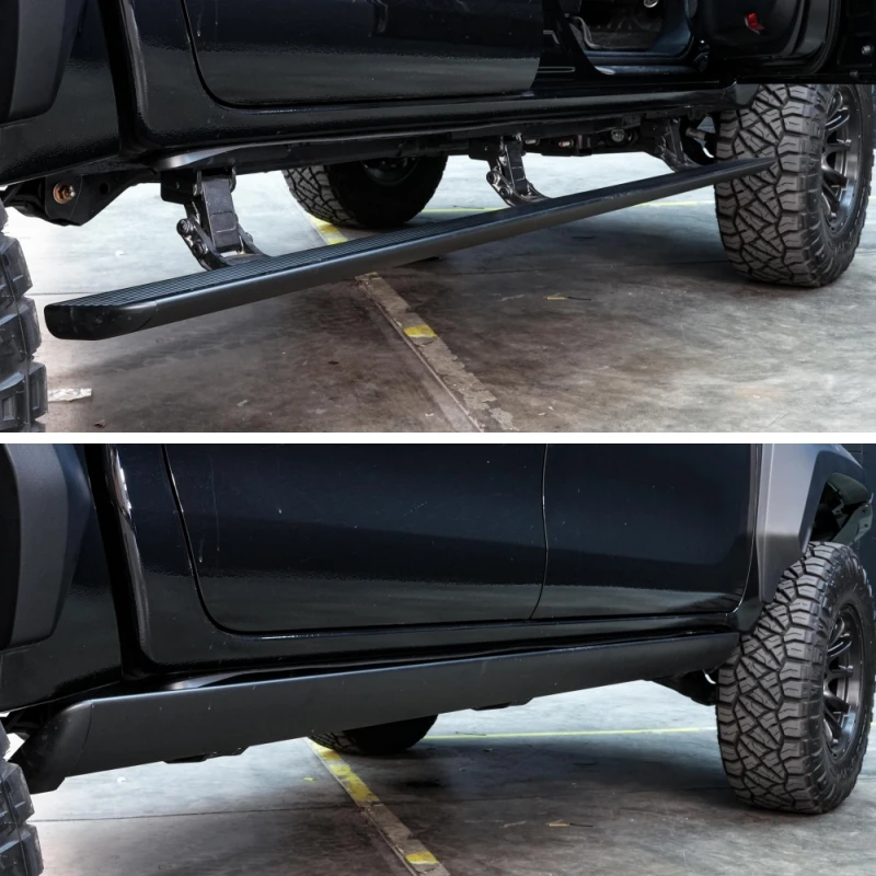 Pickup Truck Aluminum Metal Automatic Retractable Power Running Boards Electric Side Steps for Hilux 2