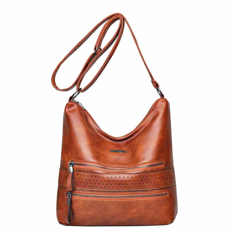 

Designer Female Leather Shoulder Crossbody Bags For Women Large Capacity Luxury And Handbags Women Messenger Bags