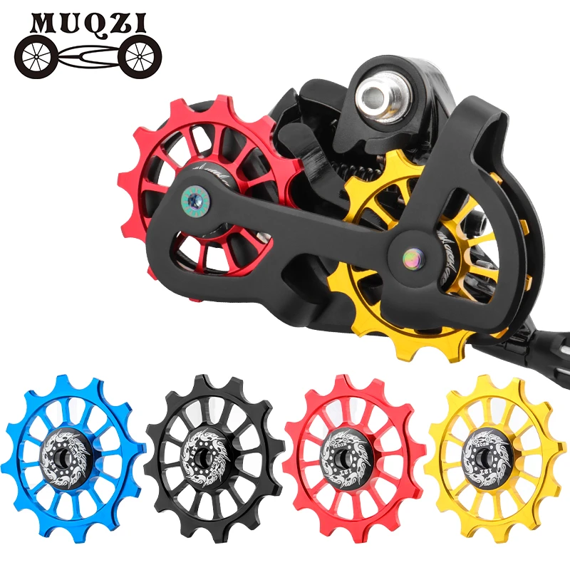 Polea guía cerámica para bicicleta, desviador trasero de 12T, dientes positivo y negativo con rodamientos|guide pulley|bike rear derailleurrear derailleur - AliExpress