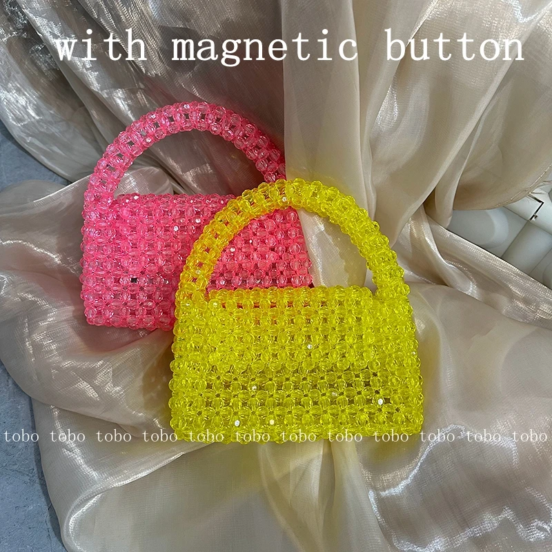 Bolso de personalizado tejido mano para mujer, bolsos fiesta de diseño único, con asa superior, color verde| | - AliExpress