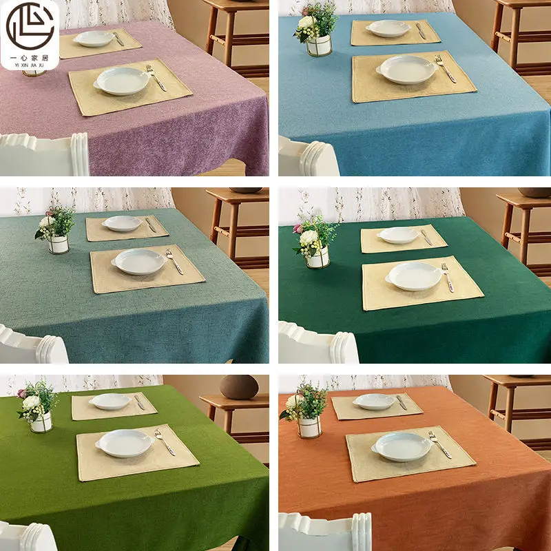 SolidColorTableclothRectangularTableclothSimpleModernTableCloth