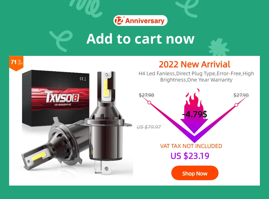 TXVSO8 Super Bright Headlights D1S D2S D3S D4S Xenon HID Car Bulb 35W/55W 9000LM Automobiles Headlamps 4300K 6000K 8000K 10000K