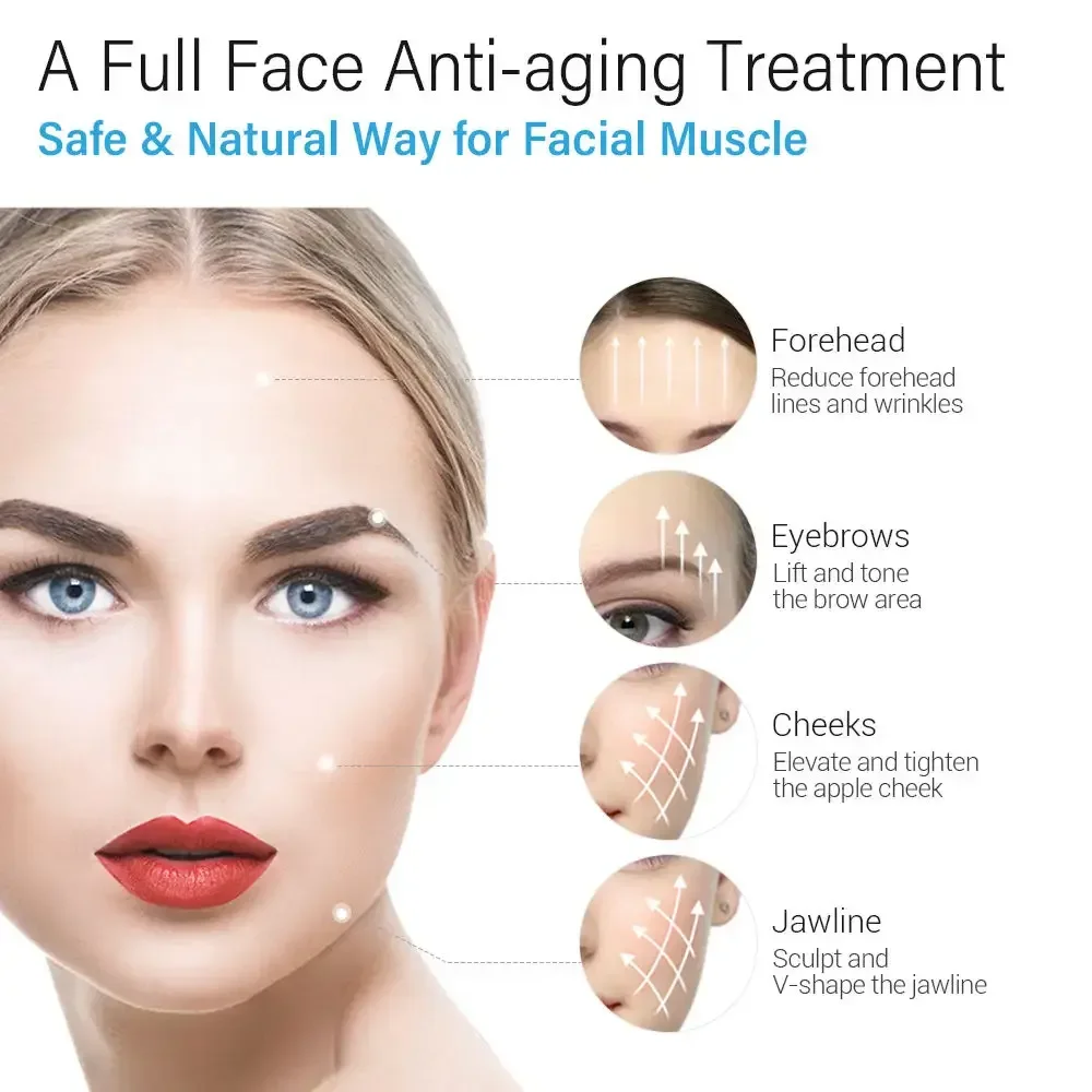 Professional Facial Electrostimulation Emrf Face Ems RF Face Lifting Machine PEFACE Sculpt Pads Massager Device