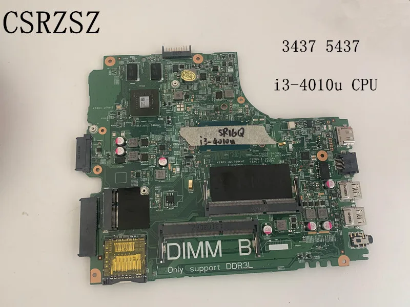 

CSRZSZ Mainboard For Dell Inspiron 3437 5437 with i3-4010u CPU Laptop motherboard CN-08RVFX 08RVFX 8RVFX 100% Fully test