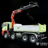 1/14 Simulation truck remote control model Metal toy hydraulic three-way bucket truck crane full unloading paint RCLESU 1
