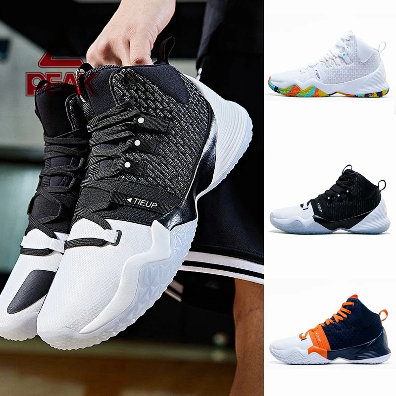 Original PEAK Basketball Shoes Men's Shoes Fall New Hightop Breathable
