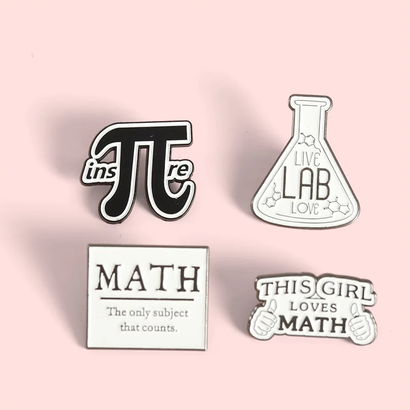 2-7pcs/set Science Is Real Enamel Pins DNA Molecular Structure Chemical Beaker Test Tube Lab Brooches Lapel Badge Jewelry Gifts