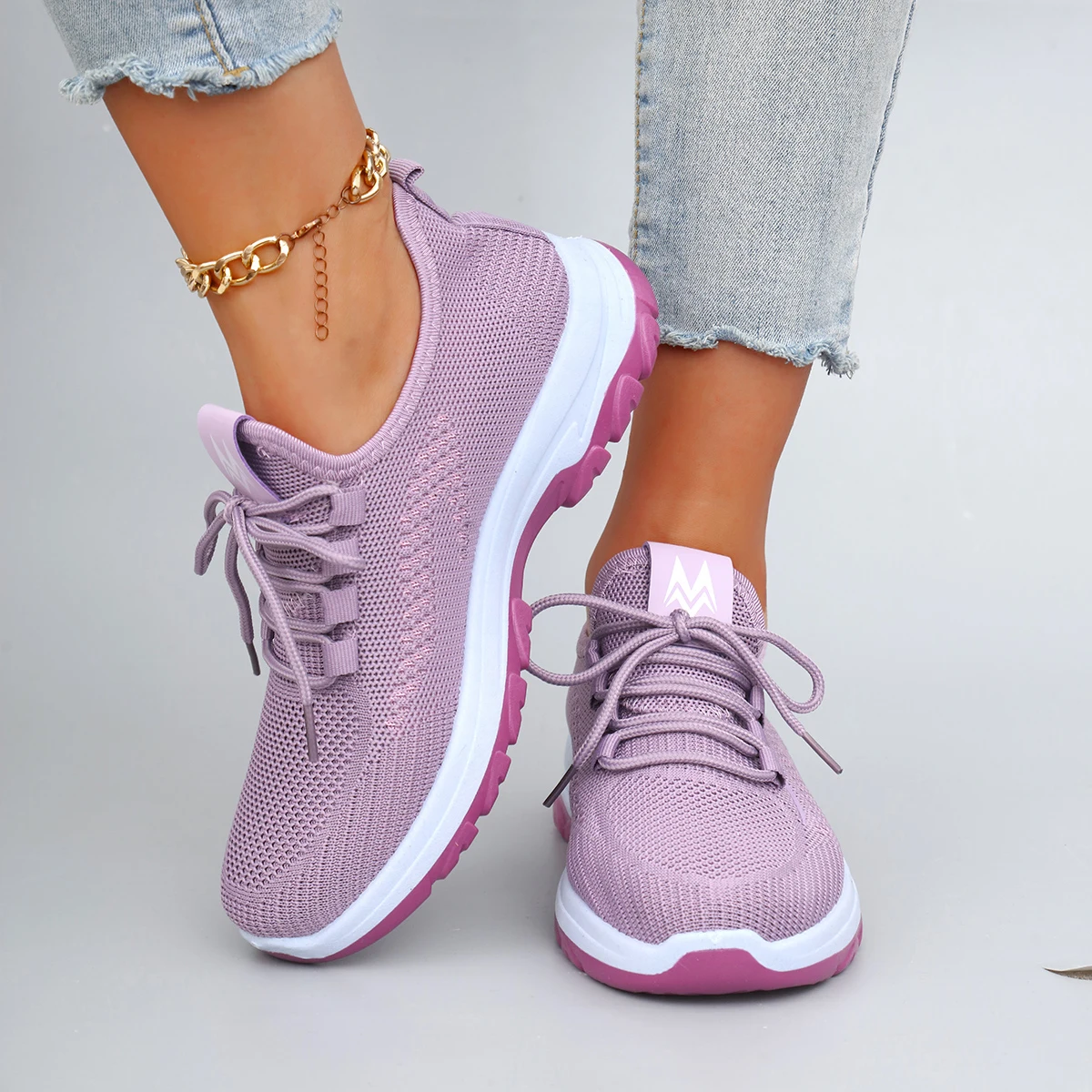 أحذية نسائية صيفية مسطحة من القماش الشبكي قابلة للتنفس، أحذية نسائية كاجوال، أحذية رياضية، تخفيضات، شحن مجاني