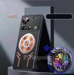 Copper Metal Cooling Case - Shockproof Heat Dissipation Gaming Phone Cover - Nubia Z50 Ultra (Case and FAN)