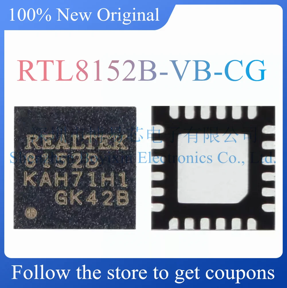 

NEW RTL8152B-VB-CG.Original genuine Ethernet controller chip. Package QFN-24
