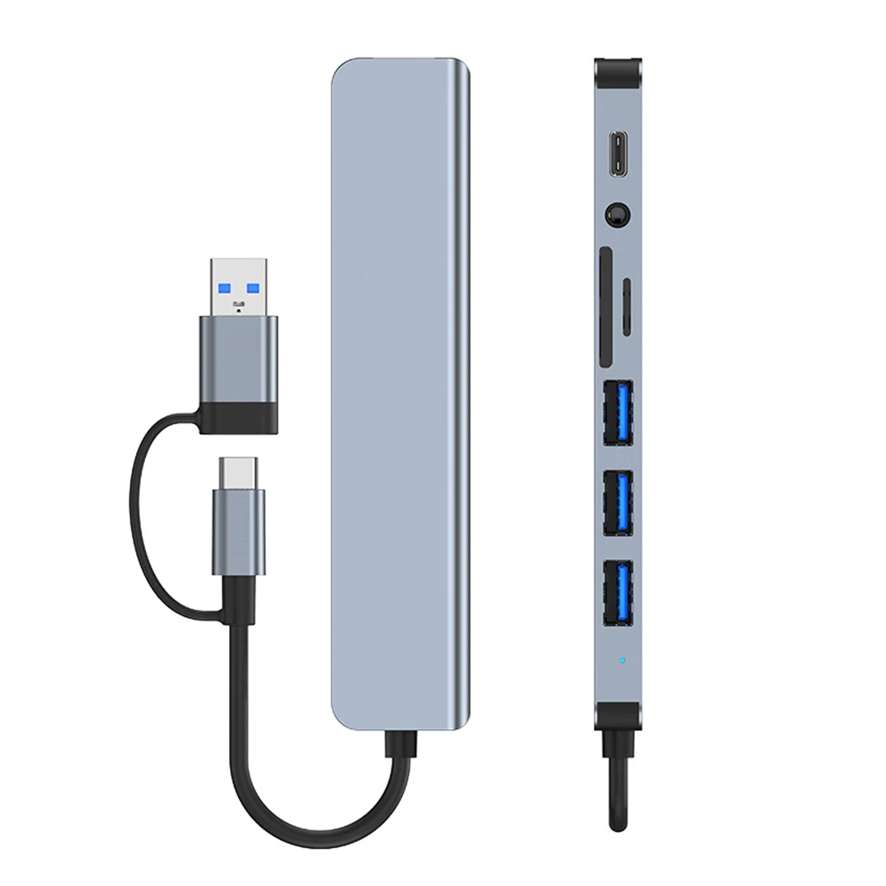 USB C  ӵ 5.0Gbps ƼƮ C Ÿ , USB 3.0, 2.0 Ʈ, 3.5mm , SD, TF ī ,  Ÿ C ƮϿ, 8  1