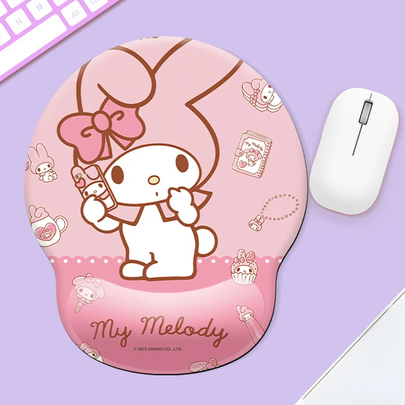 

Аксессуары для компьютера Sanrios, симпатичный Kuromi, моя мелодия, похвалка, Нескользящий Резиновый коврик, Настольный Коврик Для Мыши для ПК, ноутбука, офисные принадлежности