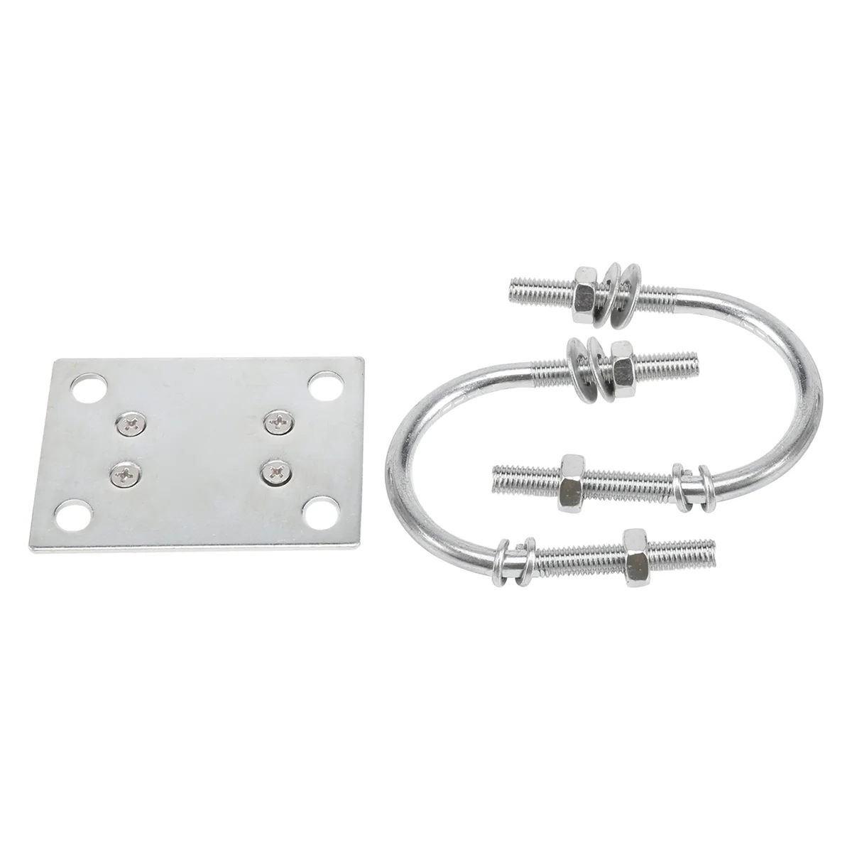 Antenna Clamp Antenna Mast Bracket U-Bolts Anti-Rust Panel Pipe Mounting Hardware For Outdoor LoRa Antenna Helium