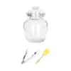 Professional Glass Pickle Jar Thick Stable for Home Dining Table 1