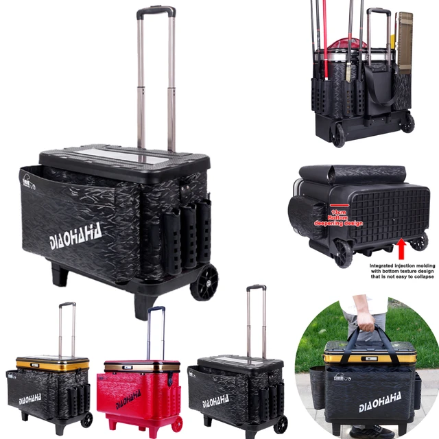 Luxury Fishing Trolley Box Large Capacity Fishing Box Carp Fishing